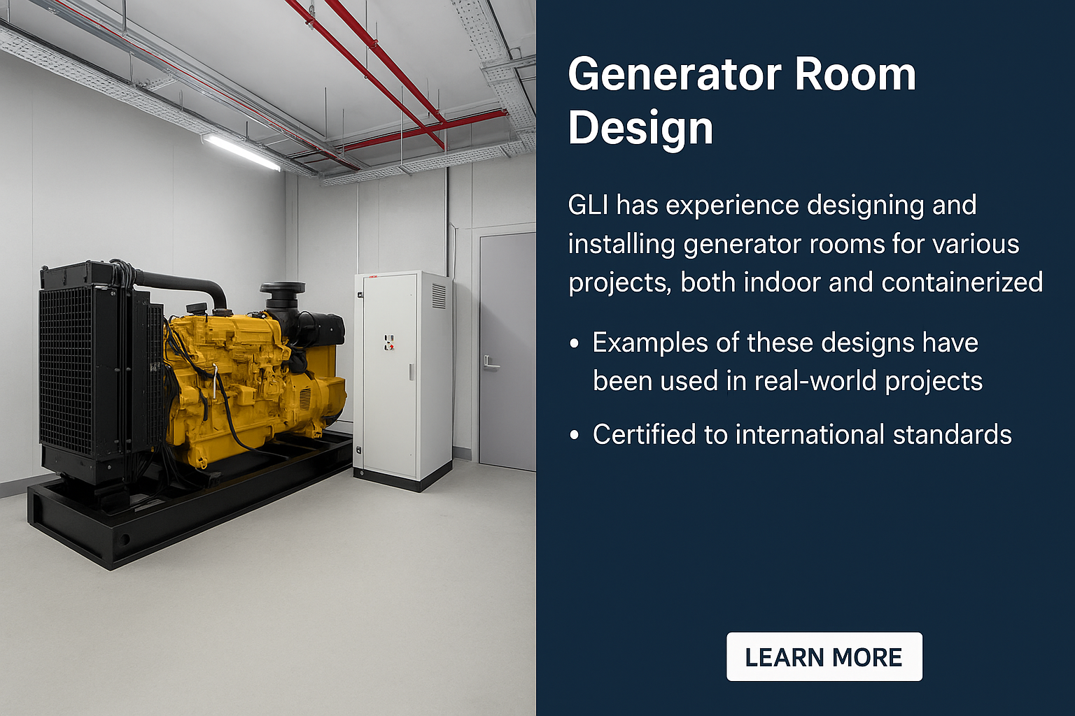 Generator Rooom Generator Room มาตรฐานโลก ออกแบบห้องเจนเนอเรเตอร์จากมืออาชีพ
